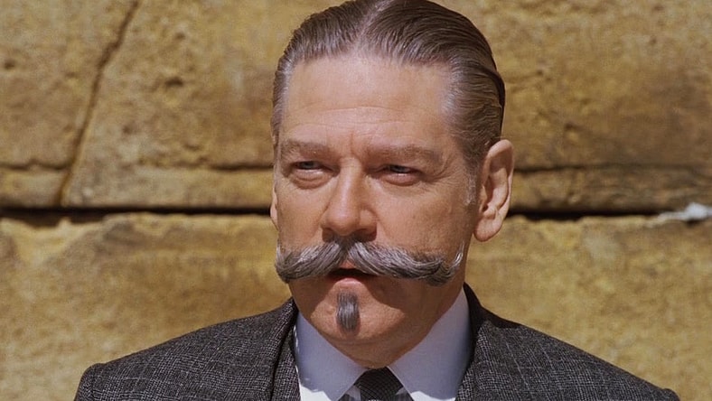 Hercule Poirot (Kenneth Branagh) solves a mystery at Jerusalem's Western Wall in Murder on the Orient Express (2017), 20th Century Studios