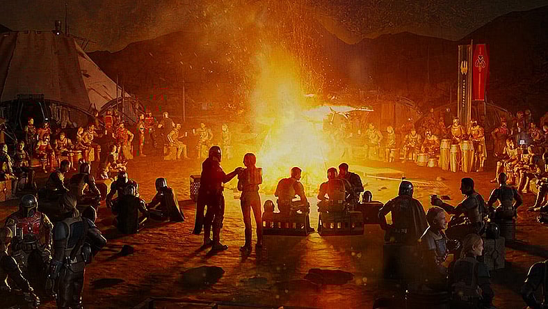 Promotional concept art for 'The Mandalorian' (2023), Disney+