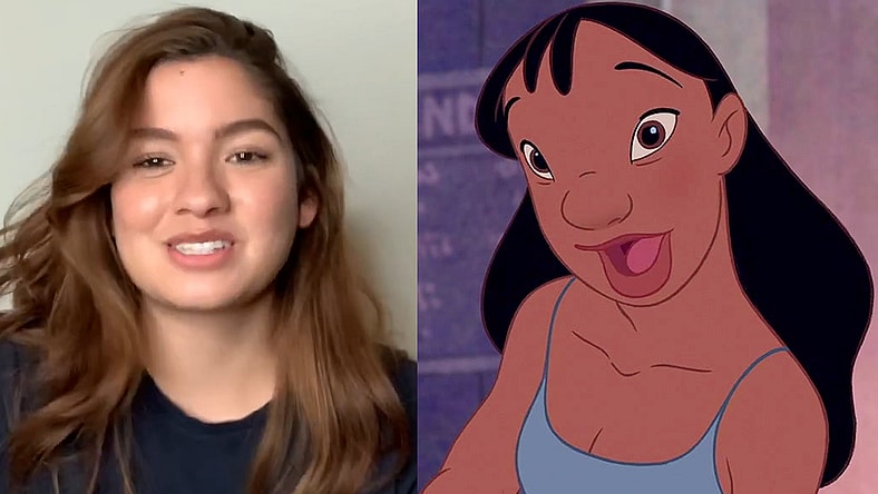 Syndey Agudong shows off her latest sunglasses haul / Nani (Tia Carrere) applies for a job in Lilo & Stitch, 2002, Walt Disney Studios