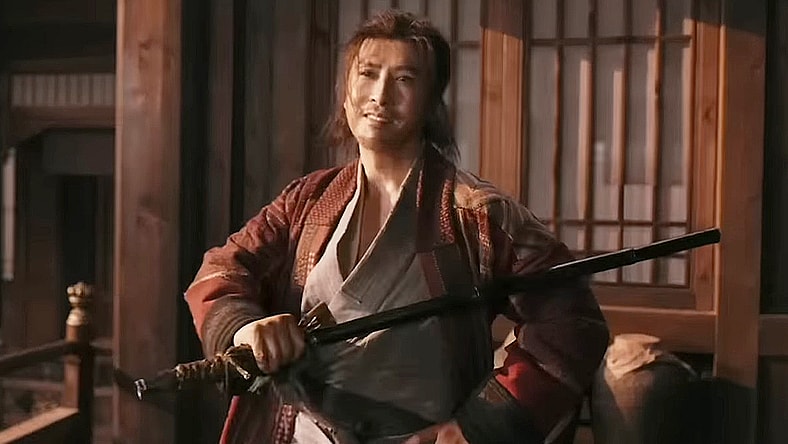 Qiao Feng (Donnie Yen) prepares to fight in Sakra (2023), Well Go USA