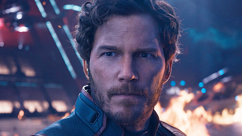 Chris Pratt as Peter Quill/Star-Lord in Marvel Studios' Guardians of the Galaxy Vol. 3. Photo courtesy of Marvel Studios. © 2022 MARVEL.