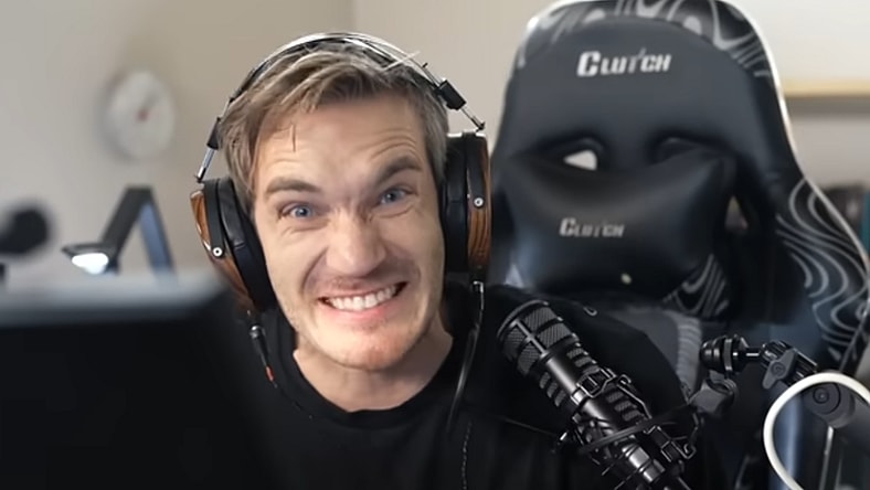 PewDiePie forces a smile in frustration via Only 99.9% Can SOLVE this - Brain It On, YouTube