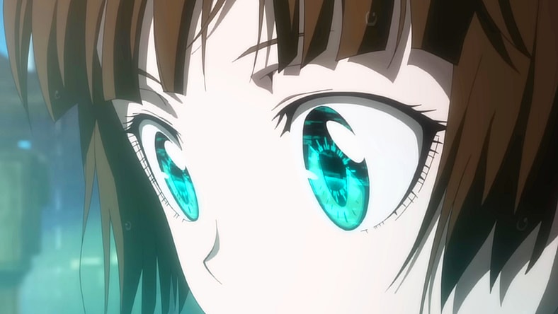 Akane Tsunemori (Kana Hanazawa) unlocks her Dominator in PSYCHO-PASS: Providence (2023), I.G. Productions