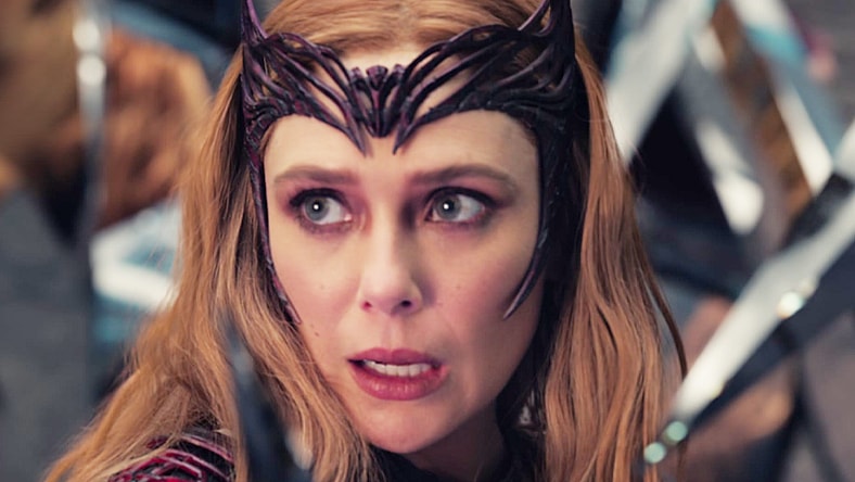 The Scarlet Witch (Elizabeth Olsen) is trapped within the Mirror Dimension in Doctor Strange in the Multiverse of Madness (2022), Marvel Entertainment
