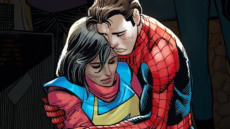 Zeb Wellls proves he has no business writing the web-slinger in Amazing Spider-Man Vol. 6 #26 (2023), Marvel Comics. Art by John Romita Jr., Scott Hanna, Marcio Menyz, and Joe Caramagna.