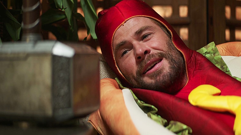 Thor (Chris Hemsworth) dreams of a life that could have been in Thor: Love and Thunder (2022), Marvel Entertainment