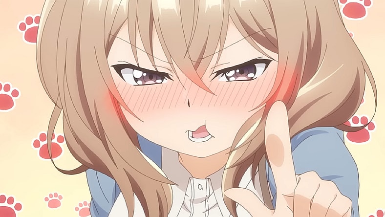 Shiori Katase (Hina Tachibana) is flustered in My Tiny Senpai (2023), Project No. 9