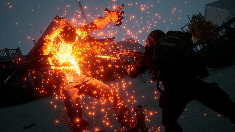 A vampire is slain by a bayonet in Redfall (2023), Bethesda Softworks