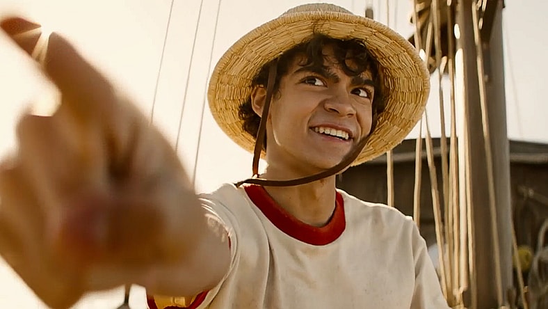 One Piece. Iñaki Godoy as Monkey D. Luffy in episode 102 of One Piece. Cr. Courtesy of Netflix © 2023