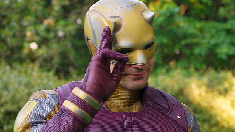 Daredevil (Charlie Cox) is left confused in She-Hulk: Attorney at Law Season 1 Episode 9 "Whose Show Is This?" (2022), Marvel Entertainment via Disney Plus