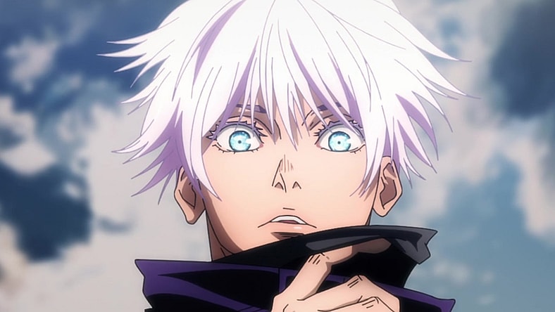 Satoru Gojo (Yuichi Nakamura) unleashes his true abilities in Jujutsu Kaisen Season 1 Episode 20 "Nonstandard" (2021), Studio MAPPA