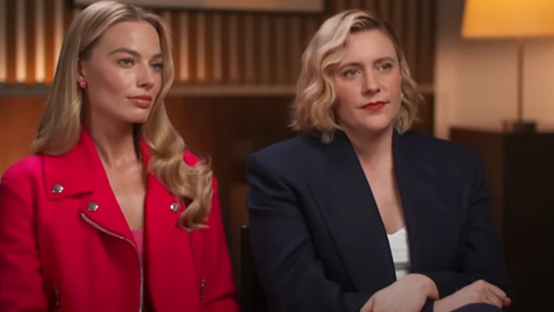 Margot Robbie and Greta Gerwig via ABC News In-depth YouTube