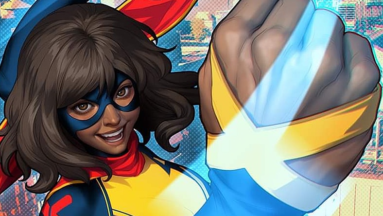 Ms. Marvel rocks her new X-uniform on Stanley "Artgerm" Lau's variant cover to Ms. Marvel: The New Mutant Vol. 1 #1 (2023), Marvel Comics