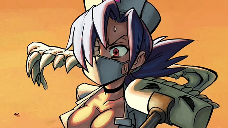Marie takes Valentine by surprise in Skullgirls: 2nd Encore (2013), Autumn Games