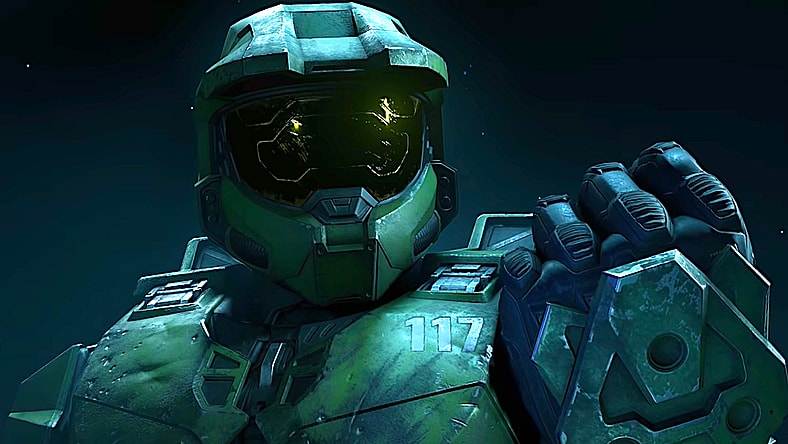 Master Chief (Steve Downes) is introduced to Cortana (Jen Taylor) in Halo Infinite (2021), 343 Industries