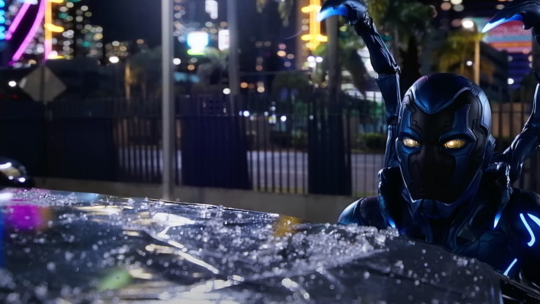 Xolo Maridueña as Blue Beetle in Blue Beetle (2023), Warner Bros. Pictures