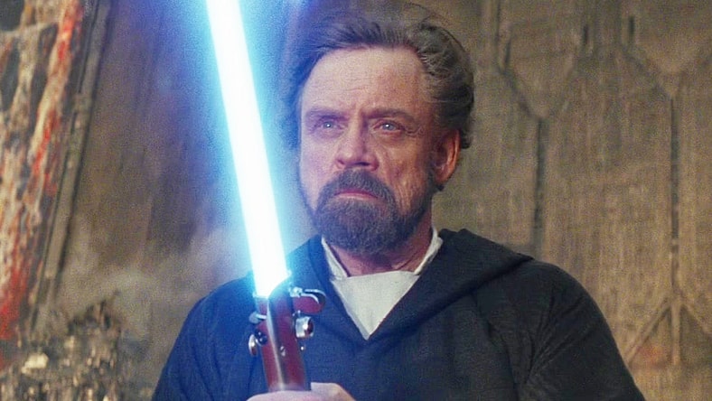 Luke Skywalker (Mark Hamill) makes his last stand in Star Wars: The Rise of Skywalker (2019), Lucasfilm Ltd.