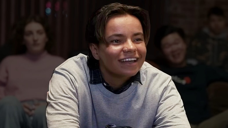 Hayley (Zoe Terakes) invites Mia (Sophie Wilde) to partake in the possession challenge in Talk to Me (2023), A24