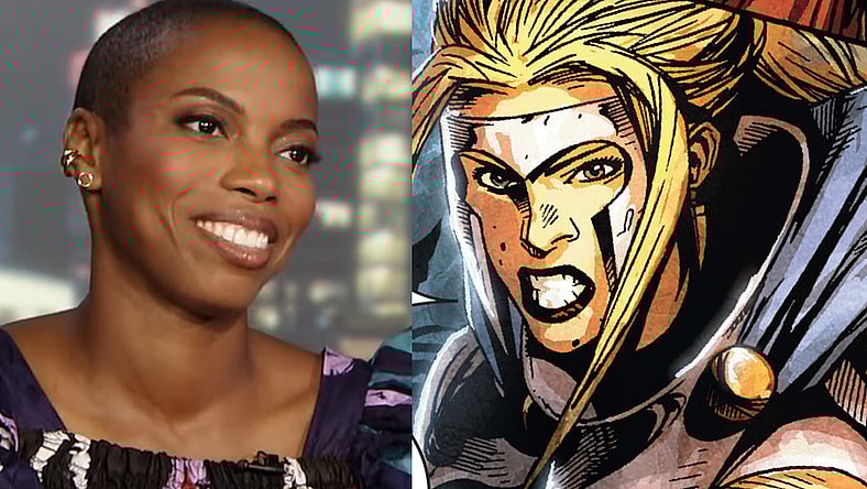 Sasheer Zamata talks her new special The First Woman with ABC News' Linsey Davis / Jennifer Kale unleashes her power in Marvel Zombies 4 Vol. 1 #1 "Midnight Sons, Part 1" (2009), Marvel Comics. Words by Fred Van Lente, art by Kev Walker, Jean-François Beaulieu, and Rus Wooton.