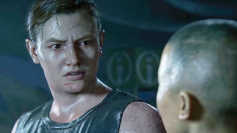 Abby (Laura Bailey) and Lev (Ian Alexander) realize where they must head next in The Last of Us Part II (2020), Naughty Dog