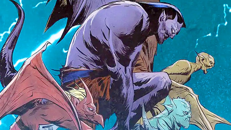 The Manhattan Clan prepares to fly on Jae Lee's variant cover to Gargoyles: Season 4 Vol. 1 #1 "A Little Crazy" (2023), Dynamite Entertainment