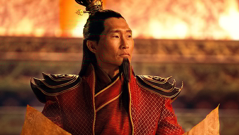 Avatar: The Last Airbender. Daniel Dae Kim as Ozai in season 1 of Avatar: The Last Airbender. Cr. Robert Falconer/Netflix © 2023