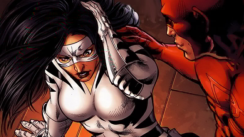 "Daredevil" reaches out to White Tiger in White Tiger Vol. 1 #5 "A Hero's Compulsion, Part V - New Powers" (2007), Marvel Comics. Words by Tamora Pierce and Timothy Liebe, art by Phil Briones, Don Hillsman, Chris Sotomayor, and Rus Wooton.