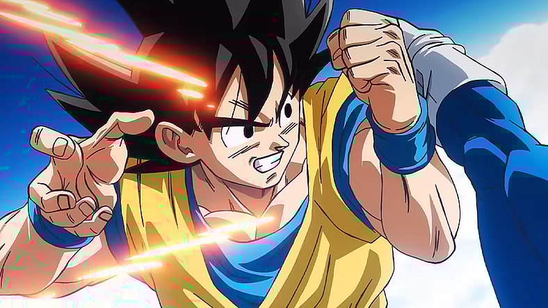 Goku (Masako Nozawa) blocks a blow from Vegeta (Ryō Horikawa) in Dragon Ball Daima (2024), Toei Animation