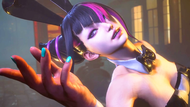 Modder Remy2Fang gives Juri a classic bunny outfit in Street Fighter 6 (2023), Capcom