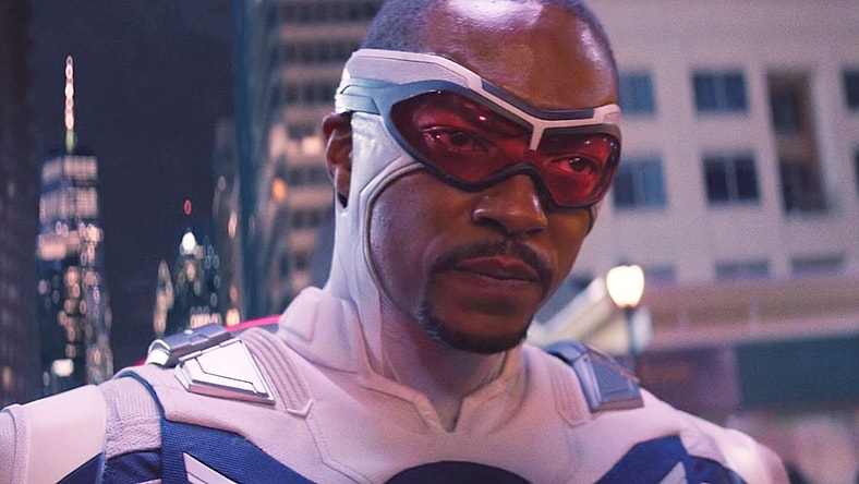 Sam Wilson (Anthony Mackie) calls on the American government to "do better" in The Falcon and the Winter Soldier Season 1 Episode 8 "One World, One People" (2023), Marvel Entertainment