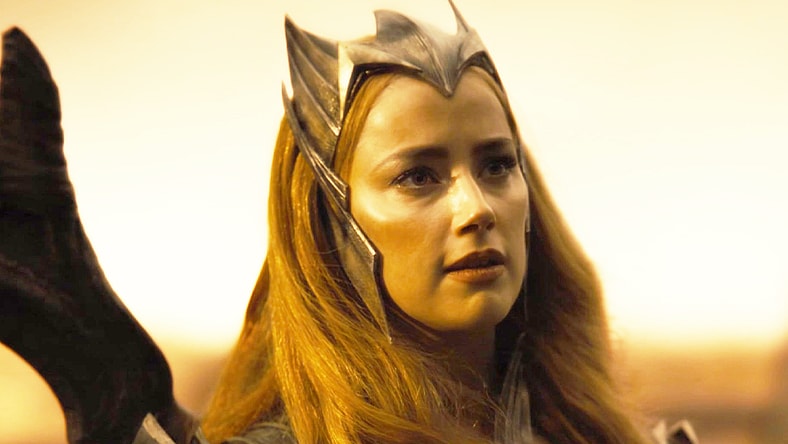 Mera (Amber Heard) stands with Batman's (Ben Affleck) anti-Superman (Henry Cavill) resistance in Zack Snyder's Justice League (2021), Warner Bros. Pictures