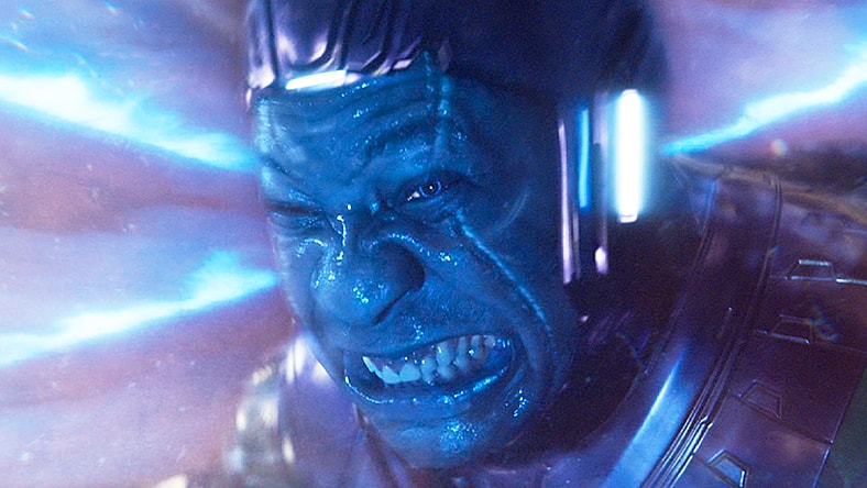 Kang the Conqueror (Jonathan Majors) is ripped apart by the stress of multiversal travel in Ant-Man and the Wasp: Quantumania (2023), Marvel Entertainment