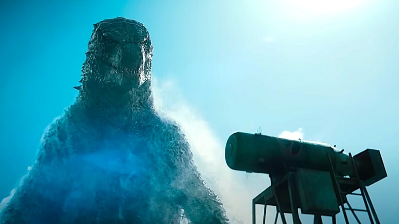 Godzilla comes ashore to take the bait of an H-Bomb in Monarch: Legacy of Monsters (2023), Apple TV+