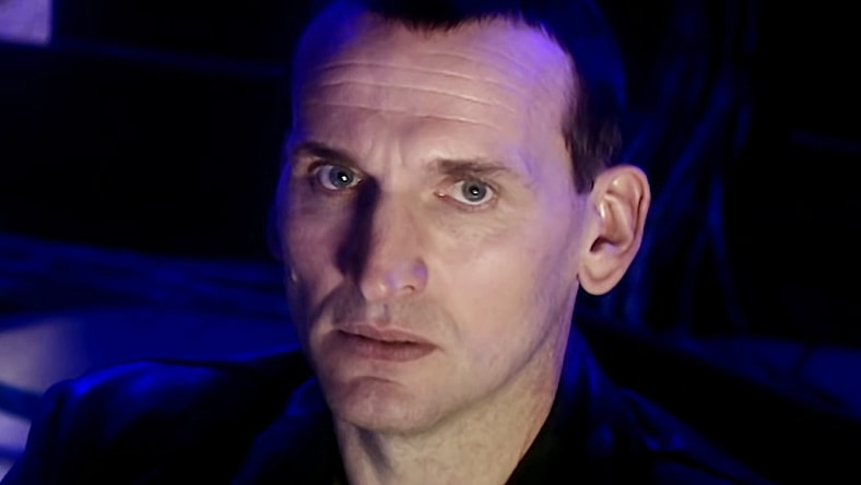 The Doctor (Christopher Eccleston) demands the Daleks release Rose (Billie Piper) in Doctor Who Series 1 Episode 12 "Bad Wolf" (2005), BBC