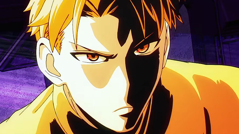 Loid Forger (Takuya Eguchi) takes Snyder (Banjō Ginga) by surprise in Spy x Family CODE: White (2023), Wit Studio