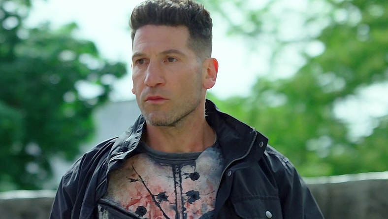 The Punisher (Jon Bernthal) plans his next move in The Punisher Season 2 Episode 9 "Flustercluck" (2019), Marvel Entertainment