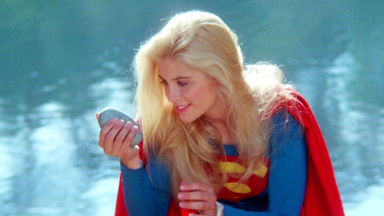 Even super girl finds a rock