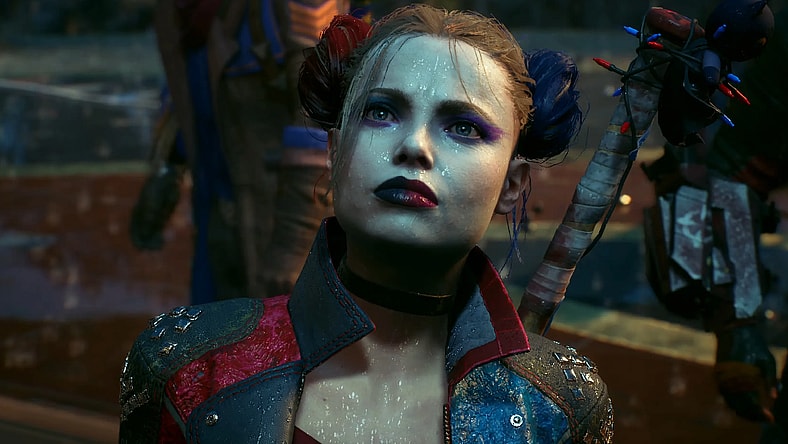 Harley Quinn (Tara Strong) begins to lose confidence in the team's success at Braniac's takeover in Suicide Squad: Kill the Justice League (2024), Rocksteady Studios