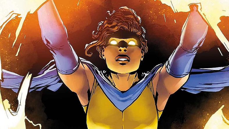 Mallory Gibbs unleashes the power of a million exploding suns on Giuseppe Camuncoli's variant cover to Sentry Vol. 4 #3 "Legacy: Part III" (2024), Marvel Comics