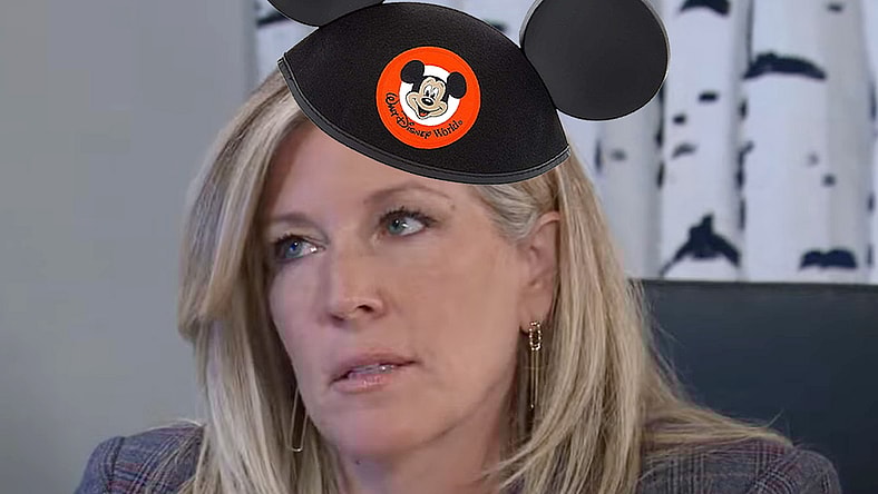 Carly (Laura Wright) has a tough talk with Ava (Maura West) in General Hospital, February 13th, 2024 (2024), ABC