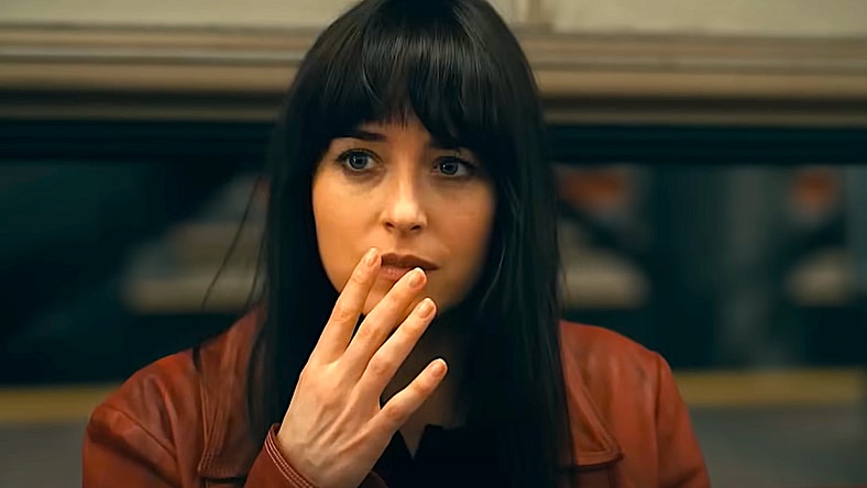 Cassie (Dakota Johnson) realizes that a vision is about to come true in Madame Web (2024), Sony Pictures Entertainment