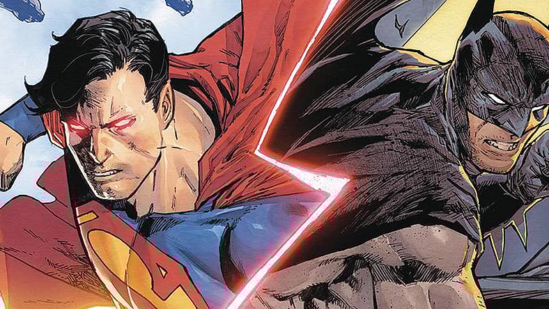 The Man of Steel and The Dark Knight are ready to rumble on Daniel Sanche's variant cover to Batman/Superman: World's Finest Vol 1 #19 "Phantom Riddles, Part 2" (2023), DC