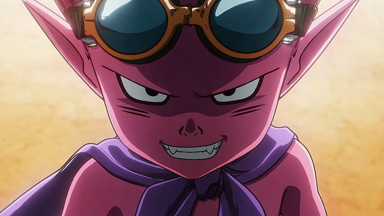 Beelzebub (Mutsumi Tamura) prepares to prove his Fiendish worth in Sand Land: The Series (2023), Sunrise, Kamikaze Douga, and ANIMA