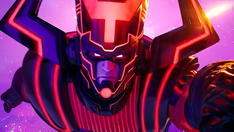 Galactus (N/A) descends upon the world as part of the Nexus War event in Fortnite (2017), Epic Games