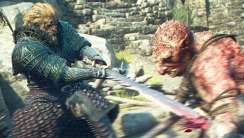The Arisen takes a swing at a goblin in Dragon's Dogma 2 (2024), Capcom