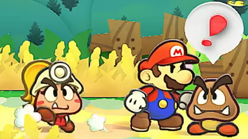 Mario defends Goombella from a Goomba in Paper Mario: The Thousand-Year Door (2024), Nintendo