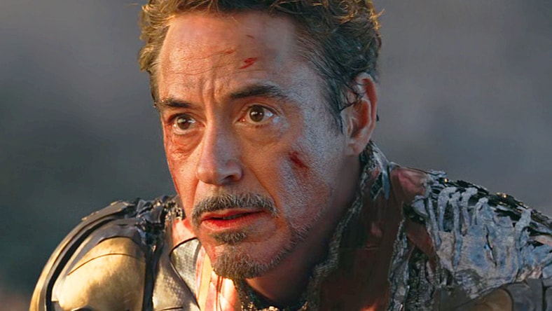 Tony Stark (Robert Downey Jr.) understands what needs to be done in order to stop Thanos (Josh Brolin) in Avengers: Endgame (2019), Marvel Studios