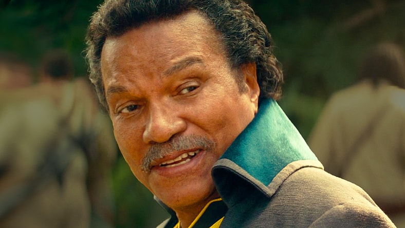 Lando Calrissian (Billy Dee Williams) invites Jannah (Naomi Ackle) on a new adventure in Star Wars Episode IX: The Rise of Skywalker (2019), Lucasfilm