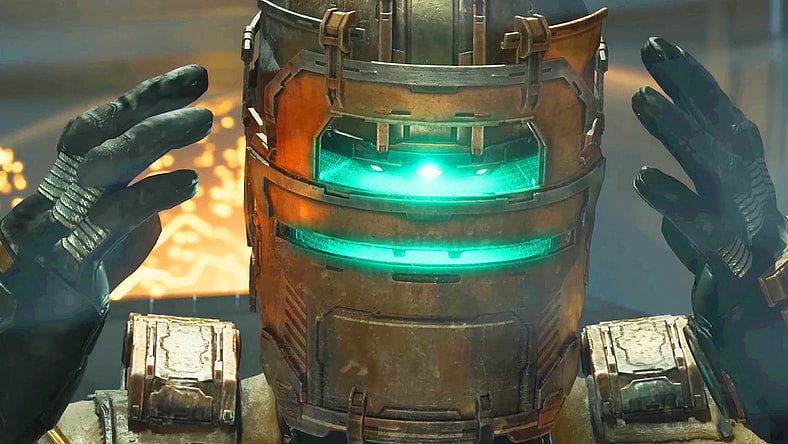 Isaac Clarke (Gunner Wright) suits up in Dead Space (2023), Electronic Arts