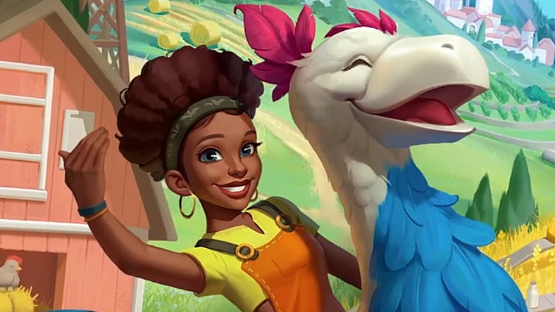 A farmer takes her mount for a ride in Farm Folks (TBA), Crytivo